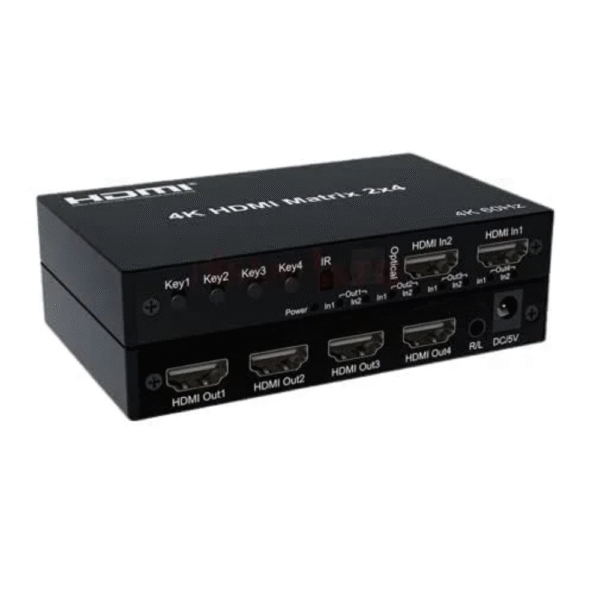 HDMI switch display matrix 2 input 4 output